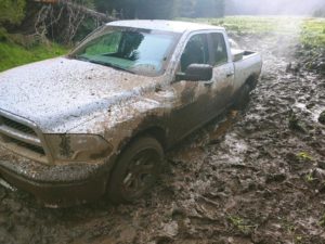 Stuck in mud!