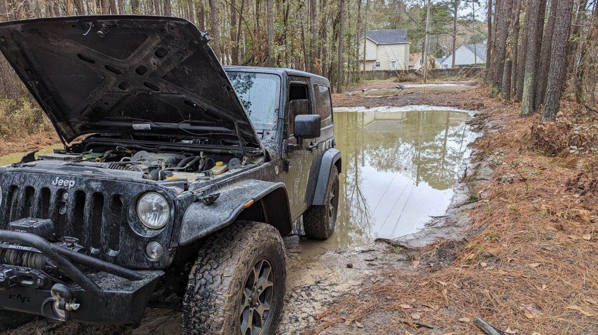 Jeep Wrangler took on water