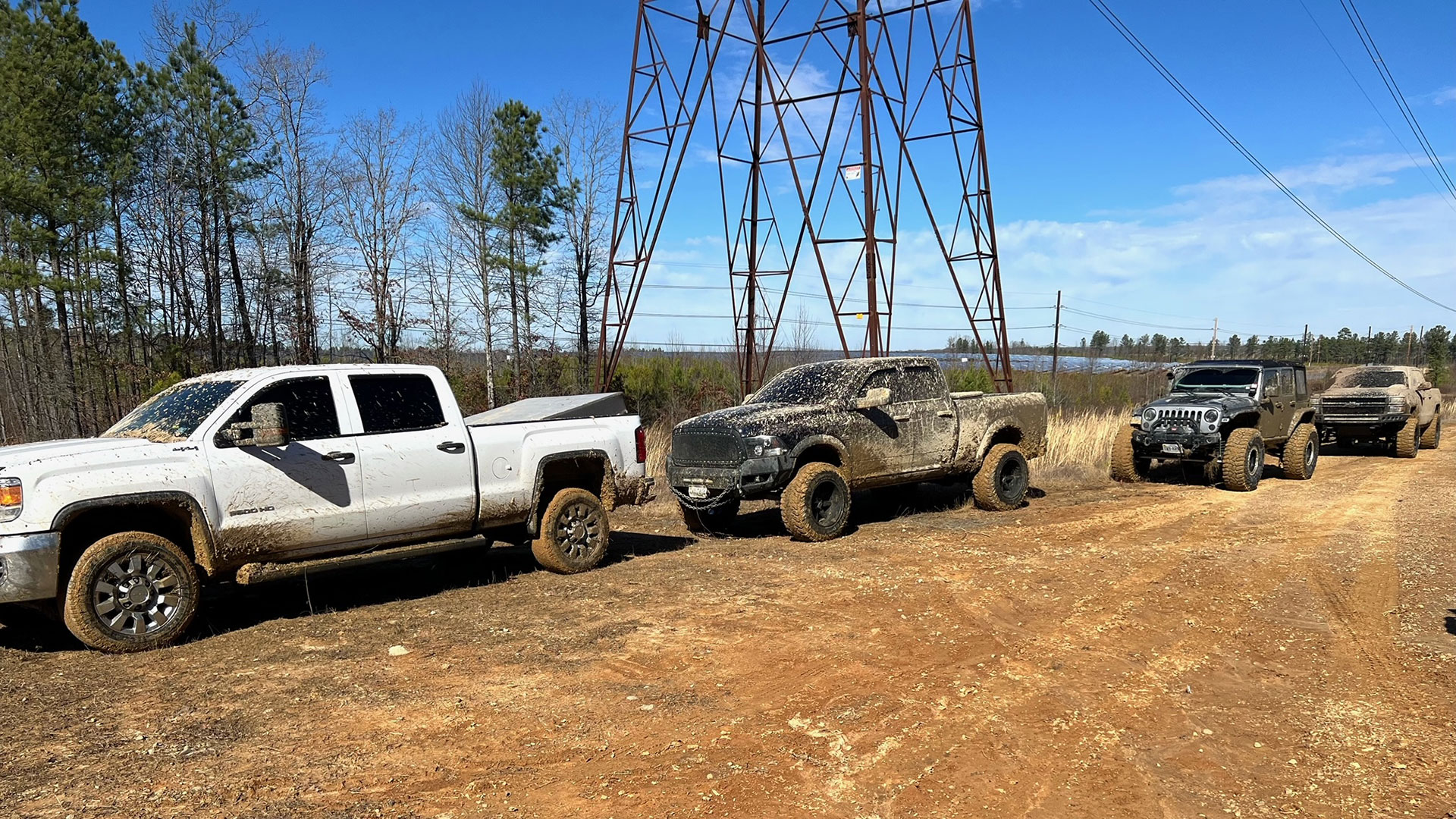 3 trucks buried in Virginia