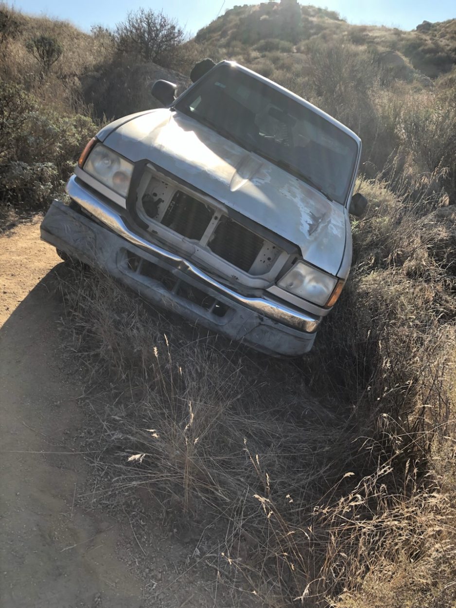 James's ranger stuck while in offroad recovery in California