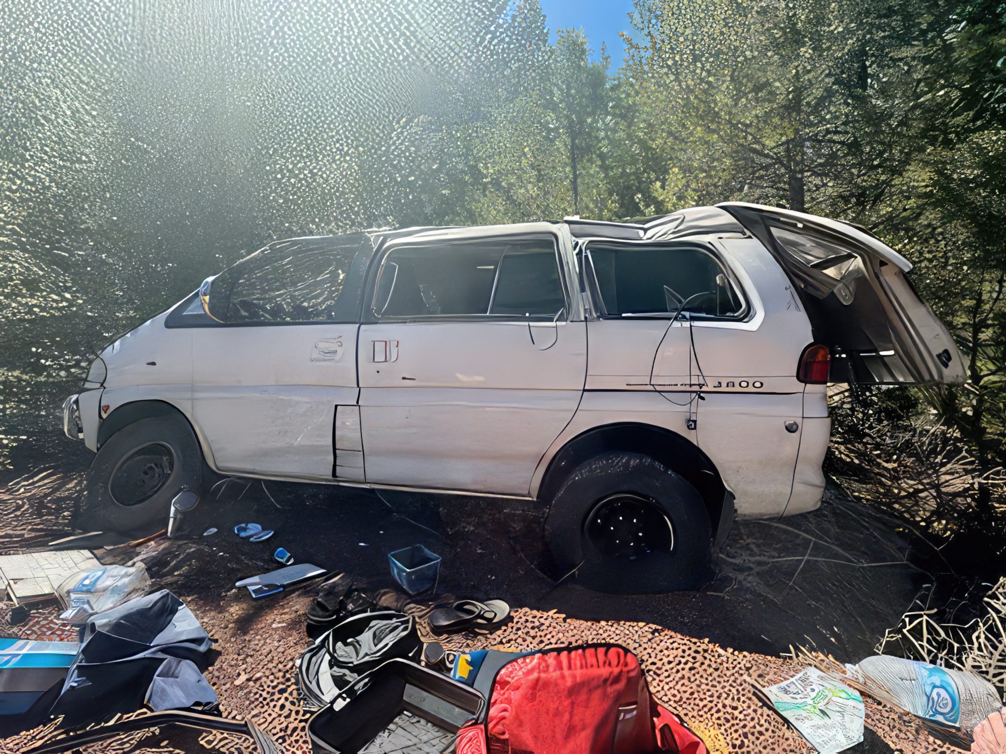 1994 Delica L400 rolled off the road - Offroad Portal