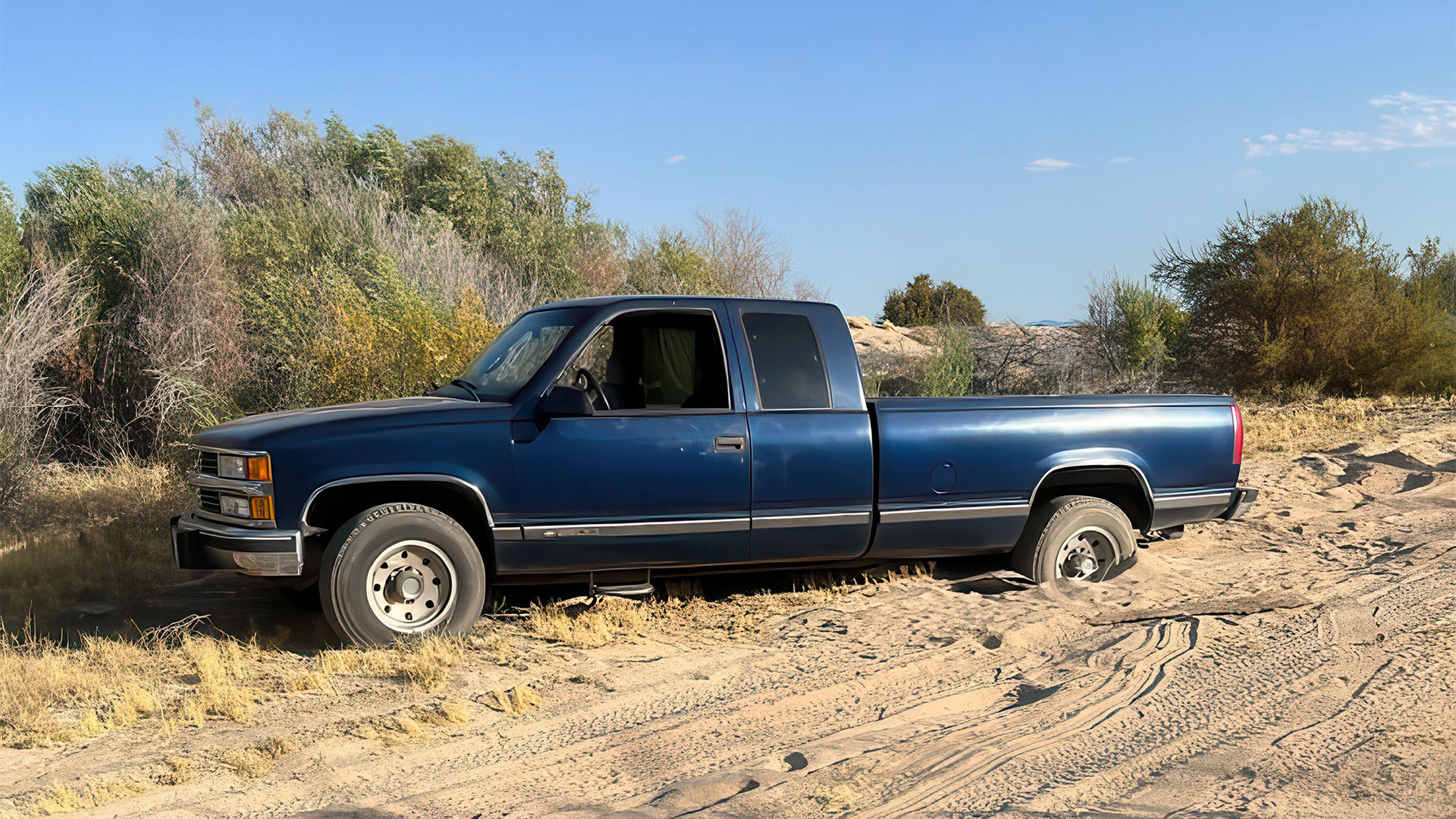 Stuck in soft sand in Riverbed