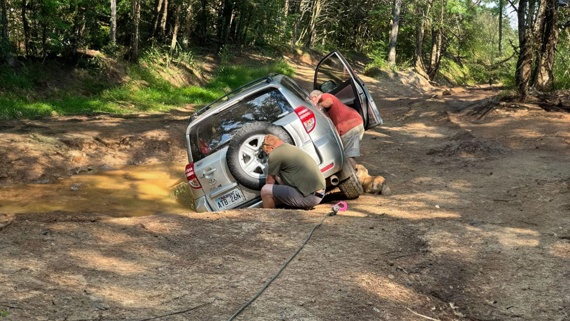 offroad recovery in Arkansas 4x4 rescue