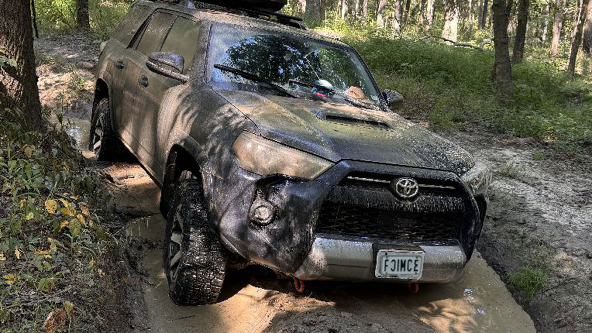 Stuck in mud in Eagle Mountain Fire Road