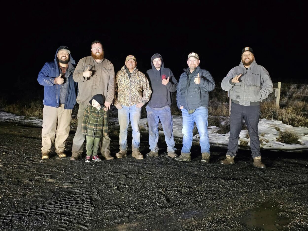 Crew of volunteers who helped