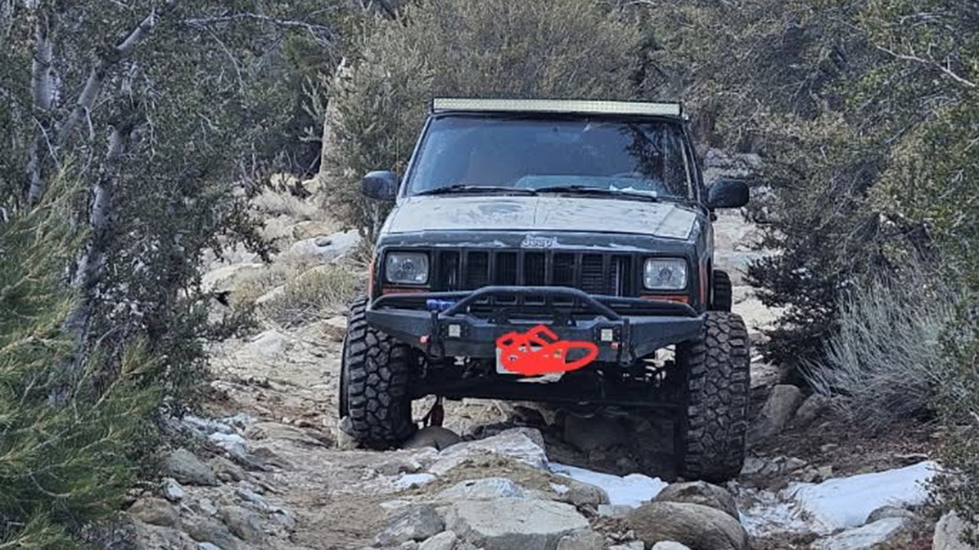 No traction on trail