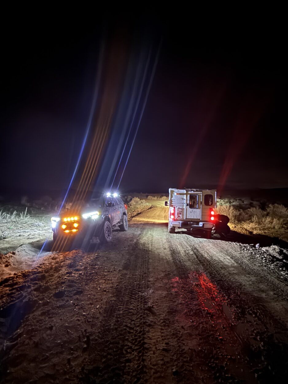 offroad recovery near the Painted Canyon Reservoir