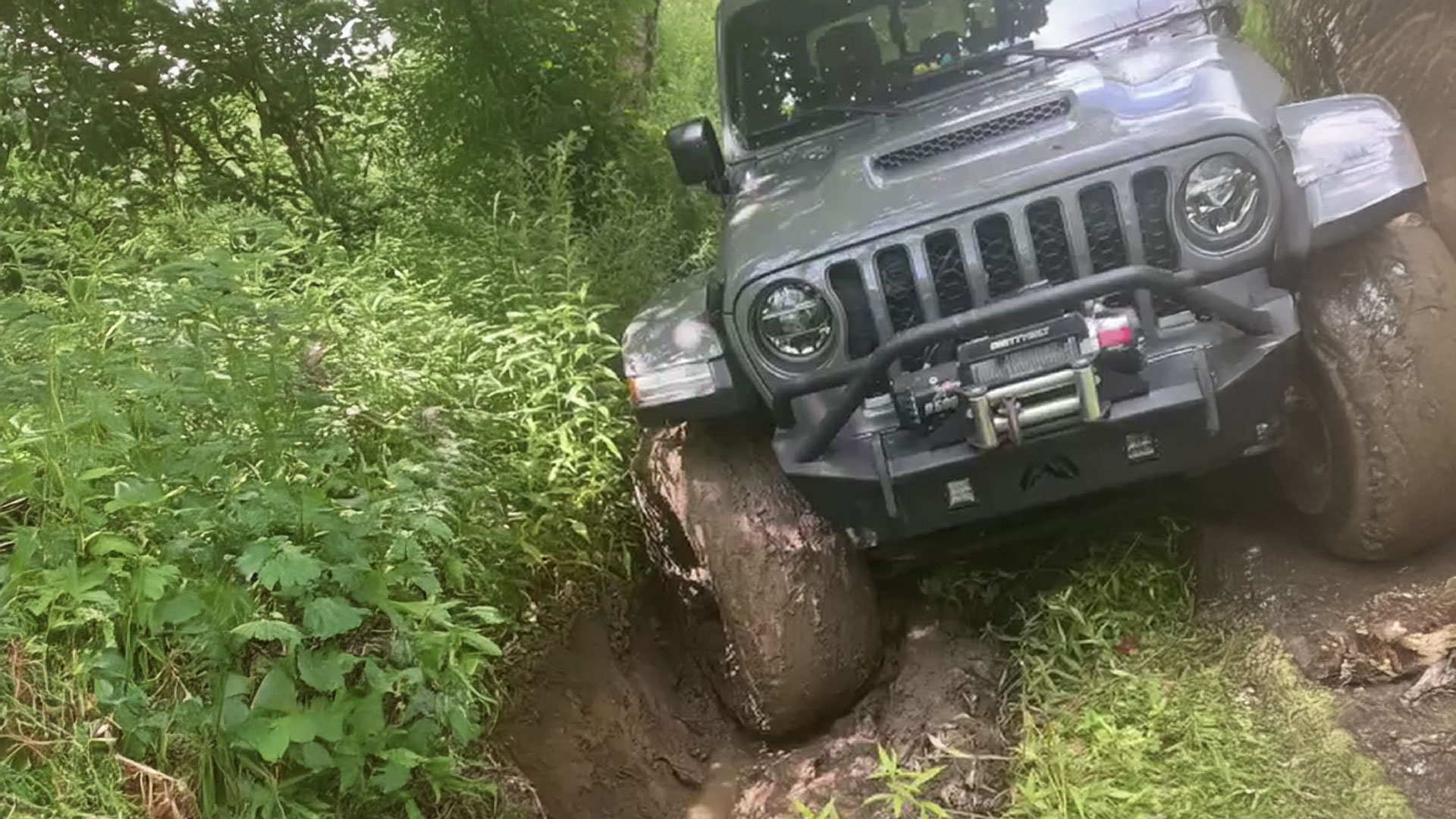 Stuck in pretty deep mud