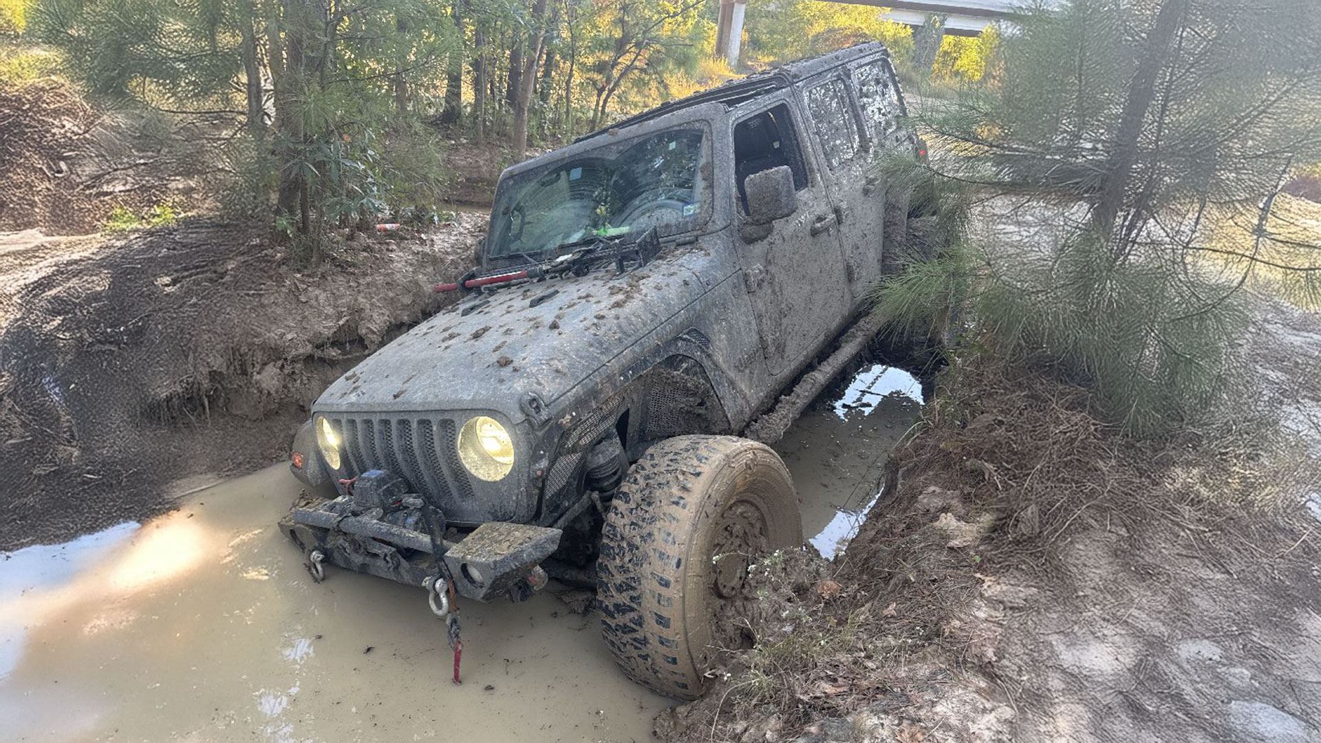 JLU Willie’s stuck in some deep mud