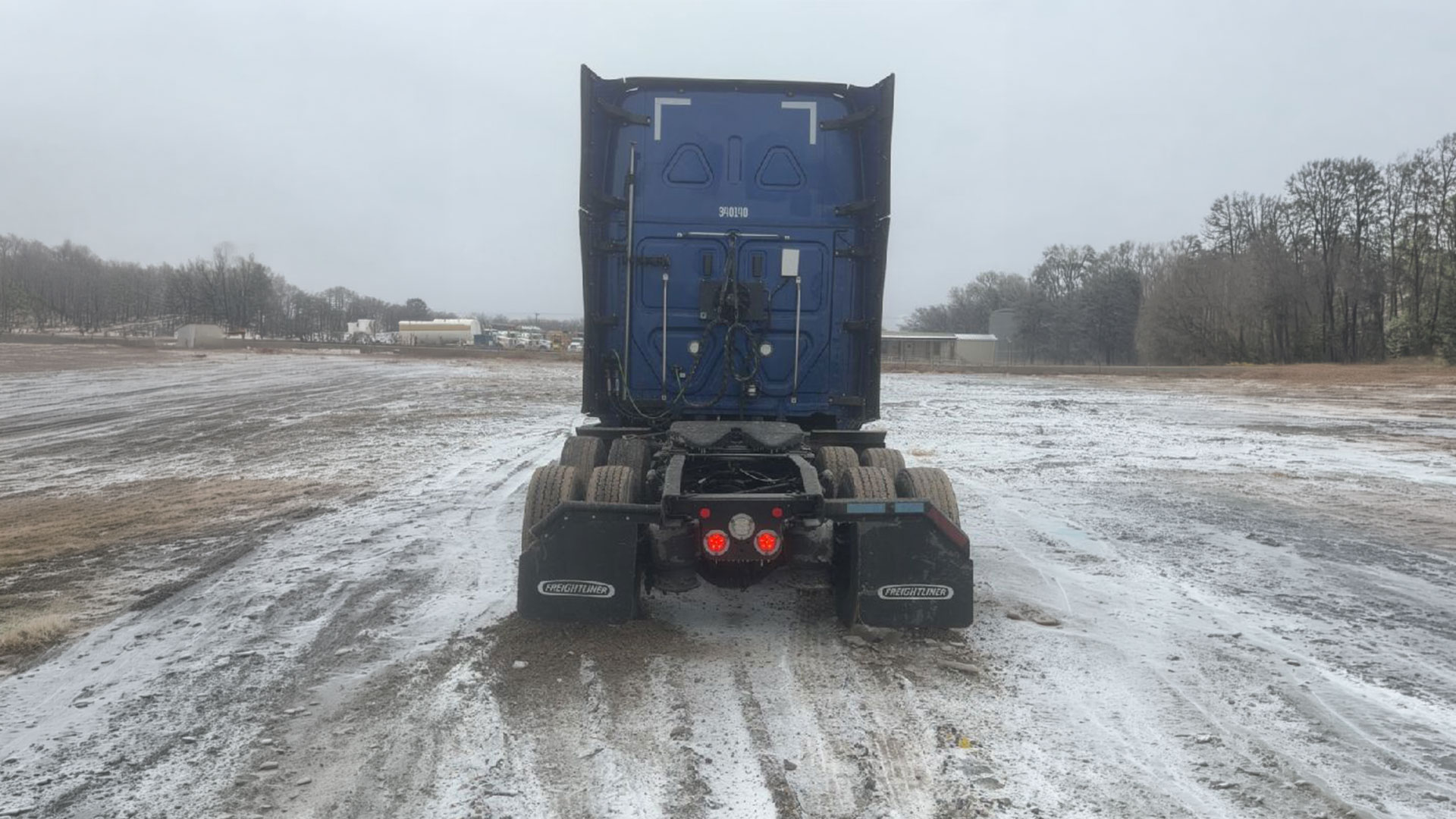 Semi Truck stuck in dirt, offroad recovery in Texas