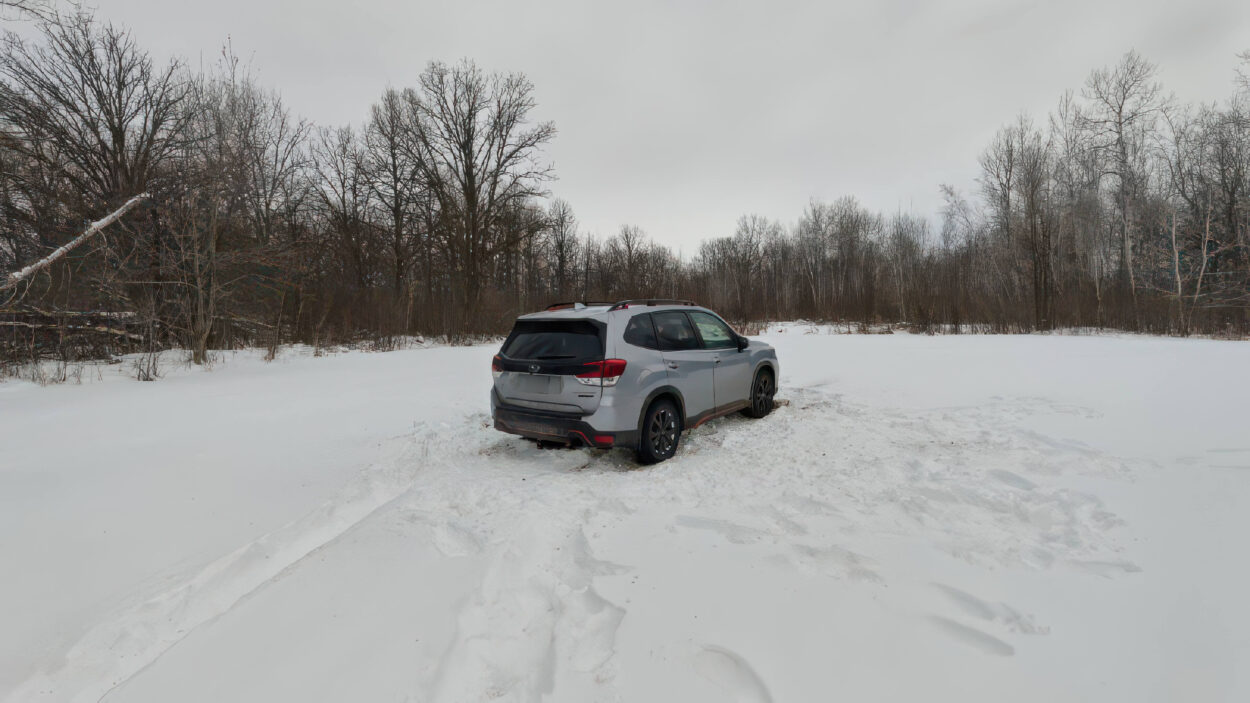 I'm stuck in fairly deep snow offroad recovery in Minnesota