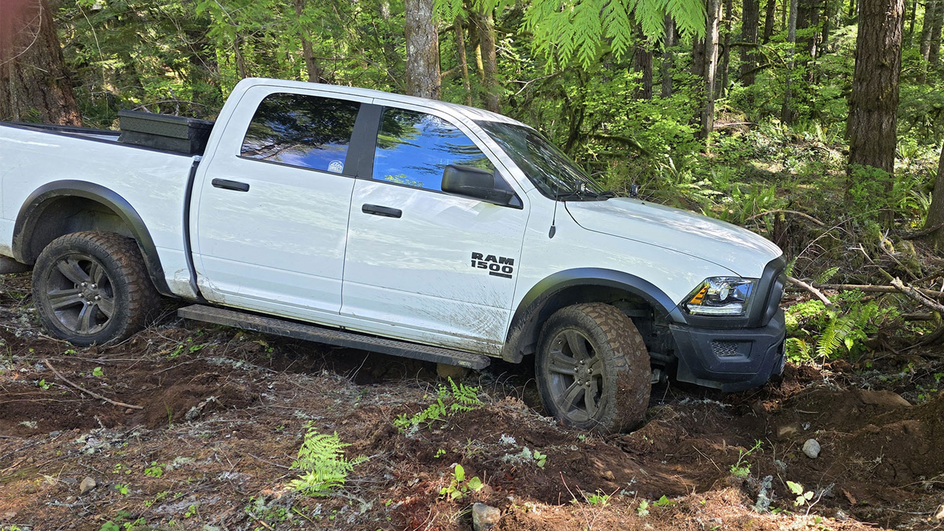 Got dug into the ditch a bit